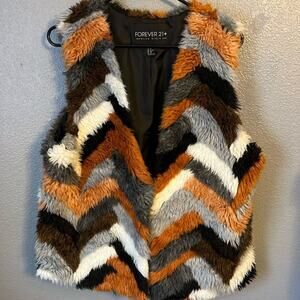 Forever 21 Faux Fur Women’s Size XL Vest